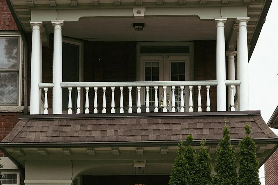 Upper porch off the second-floor bedroom, 2214 Floyd Ave, Richmond